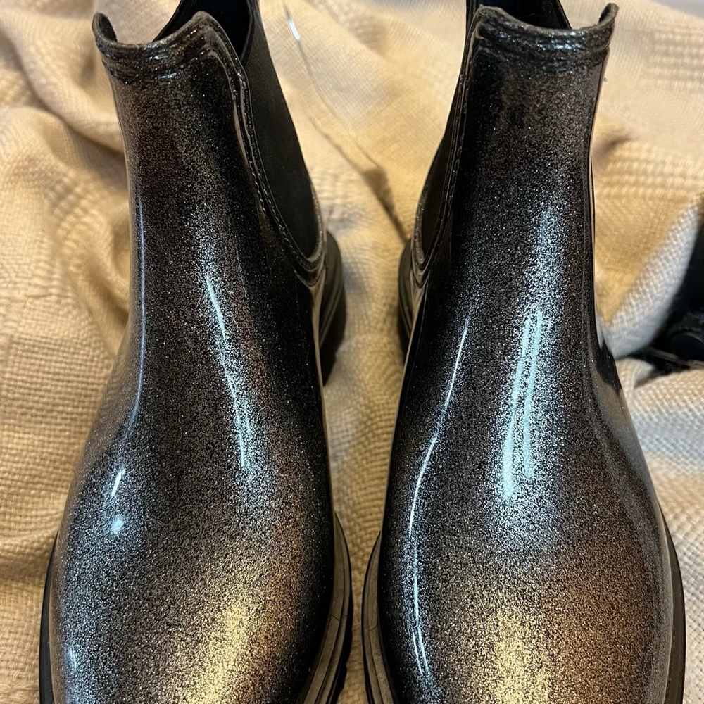 Michael Kors TipTop Glitter Rain Boots